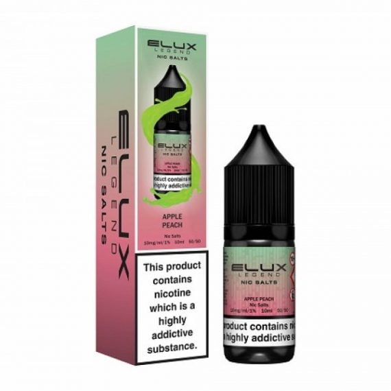 Apple Peach Elux Legend Nic Salts 10ml E-Liquid