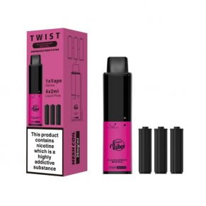 Blackcurrant Menthol Happy Vibes Twist 2400 Disposable Vape