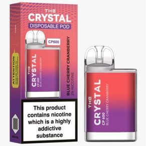 Blue Cherry Cranberry The Crystal CP600 Disposable Vape Puff Pod