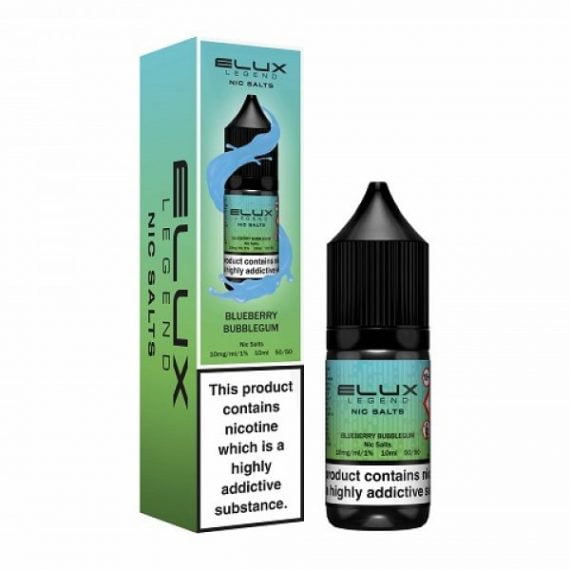 Blueberry Bubblegum Elux Legend Nic Salts 10ml E-Liquid