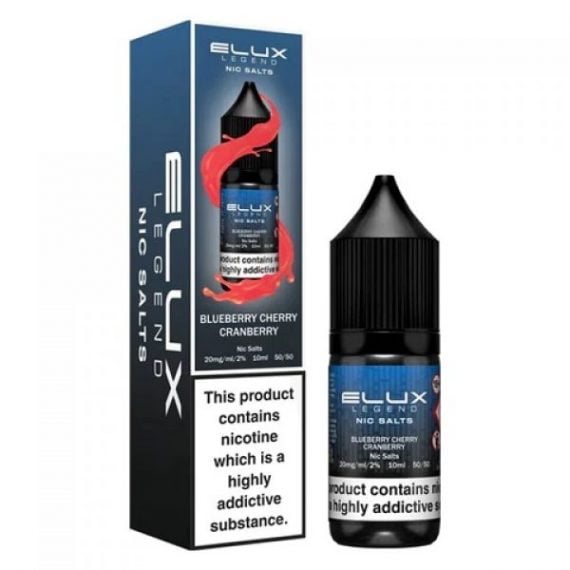 Blueberry Cherry Cranberry Elux Legend Nic Salts 10ml E-Liquid