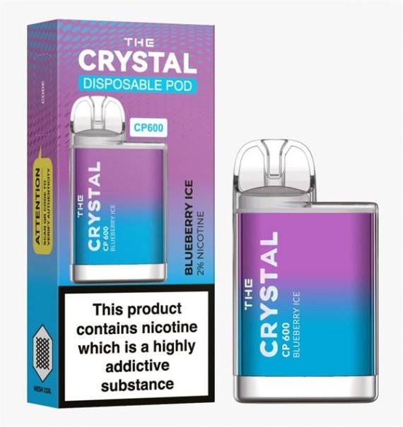 Blueberry Ice The Crystal CP600 Disposable Vape Puff Pod