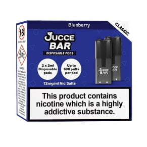 Blueberry Jucce Bar Disposable Pod 12mg Nic Salt 2ml E-Liquid