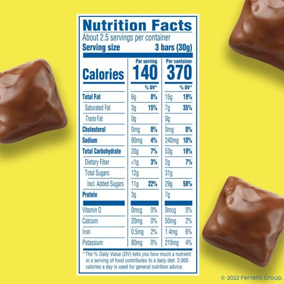 Butterfinger Chocolatey Peanut-Buttery Unwrapped-Minis Movie-Theater-Candy-Box 79 3g Nutritional Information