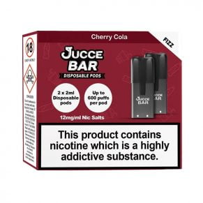 Cherry Cola Jucce Bar Disposable Pod 12mg Nic Salt 2ml E-Liquid