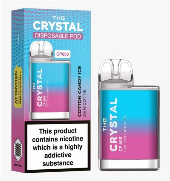 Cotton Candy Ice The Crystal CP600 Disposable Vape Puff Pod