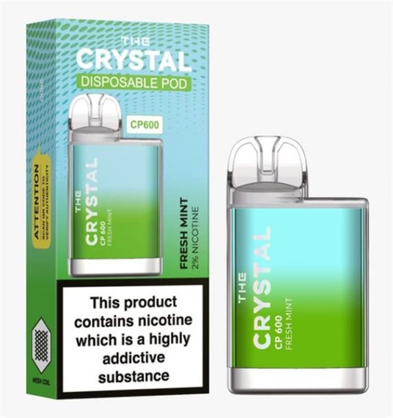 Fresh Mint The Crystal CP600 Disposable Vape Puff Pod