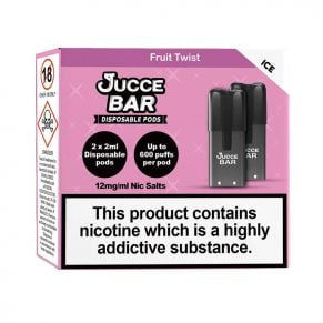 Fruit Twist Jucce Bar Disposable Pod 12mg Nic Salt 2ml E-Liquid