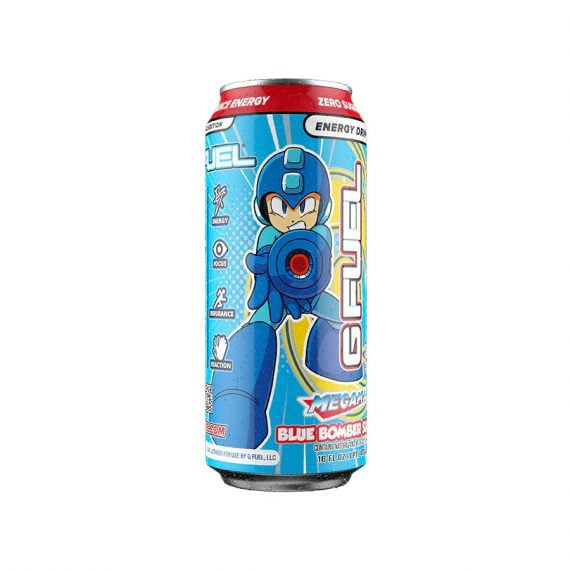 G FUEL Mega Man Blue Bomber Slushee Energy Drink 473ml