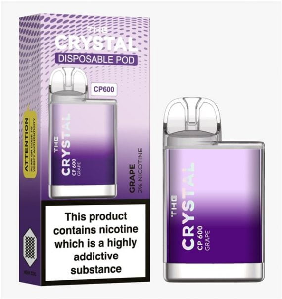 Grape The Crystal CP600 Disposable Vape Puff Pod