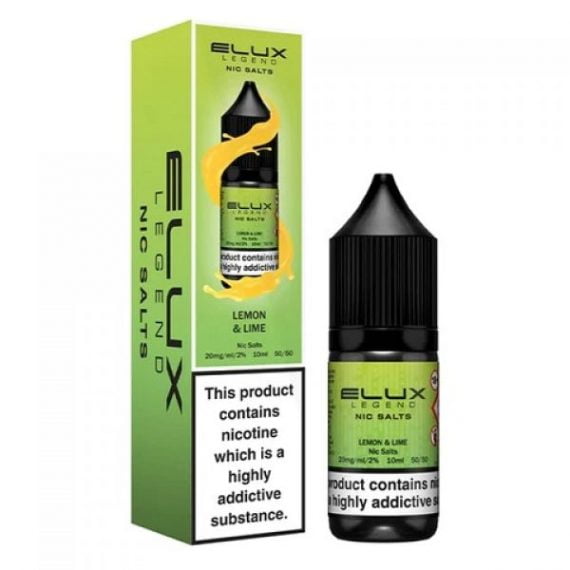 Lemon Lime Elux Legend Nic Salts 10ml E-Liquid