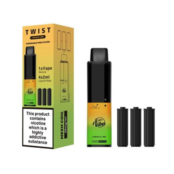 Lemon & Lime Happy Vibes Twist 2400 Disposable Vape