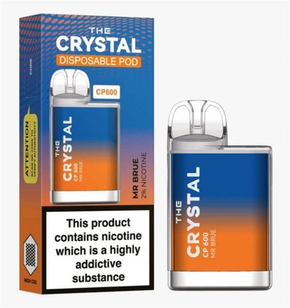 Mr Blue The Crystal CP600 Disposable Vape Puff Pod