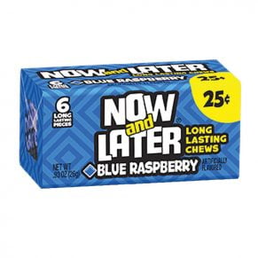 Now and Later Blue Raspberry 6 Piece 26g