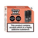 Peach Iced Tea Jucce Bar Disposable Pod 12mg Nic Salt 2ml E-Liquid