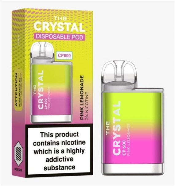 Pink Lemonade The Crystal CP600 Disposable Vape Puff Pod