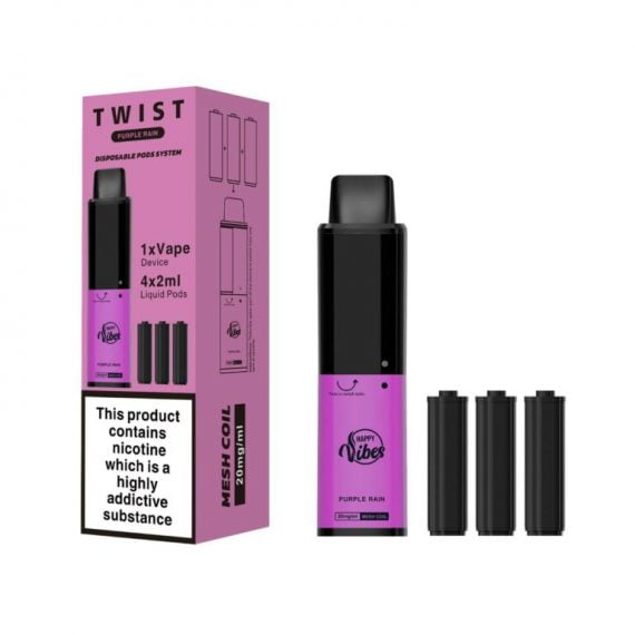 Purple Rain Happy Vibes Twist 2400 Disposable Vape