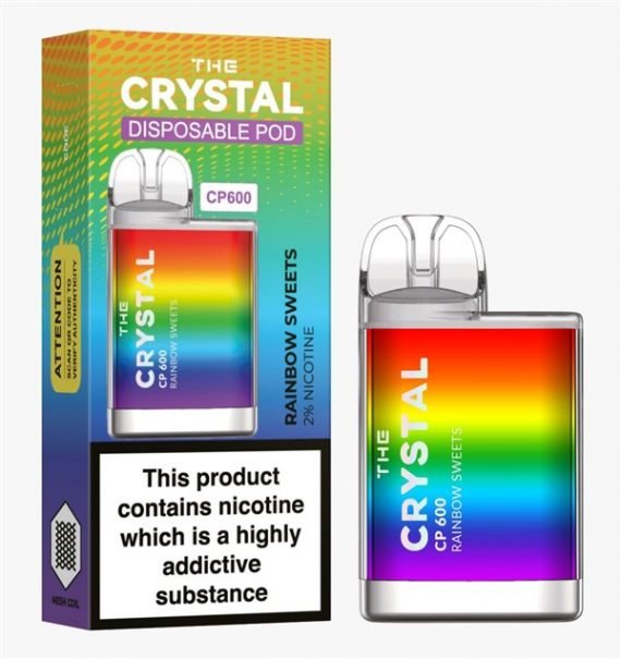 Rainbow Sweets The Crystal CP600 Disposable Vape Puff Pod