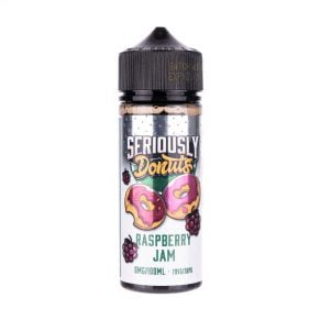 Raspberry Jam Seriously Donuts 100ml Shortfill E-Liquid