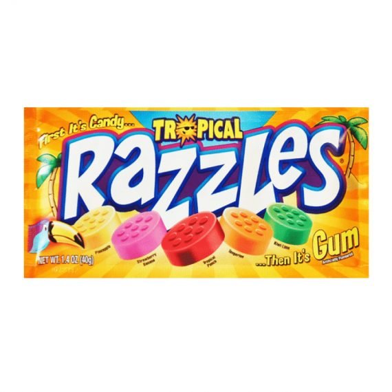 Razzles Tropical Pouch 40g