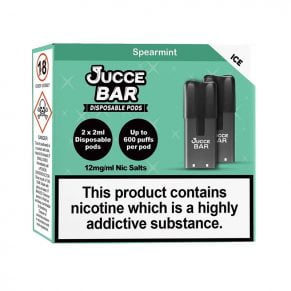 Spearmint Jucce Bar Disposable Pod 12mg Nic Salt 2ml E-Liquid