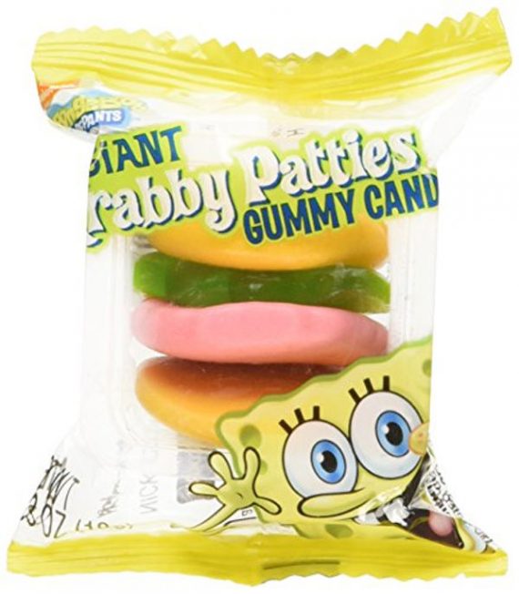 SpongeBob Squarepants Krabby Patties Gummy Candy - 72g Theatre Box