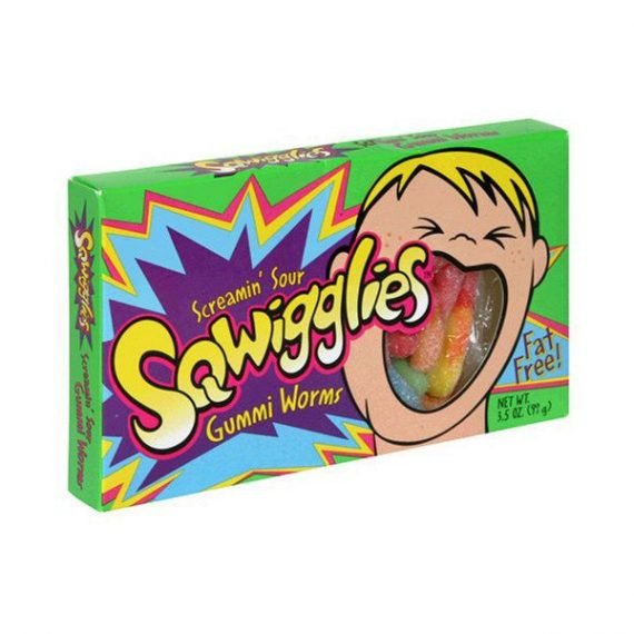 Sqwigglies Screamin Sour Gummi Worms 99g