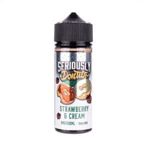 Strawberry and CreamS eriously Donuts 100ml Shortfill E-Liquid