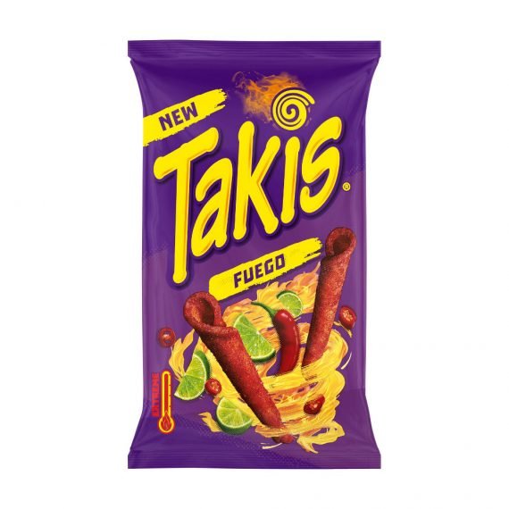 Takis Fuego Hot Chilli Pepper & Lime Tortilla Chips 55g