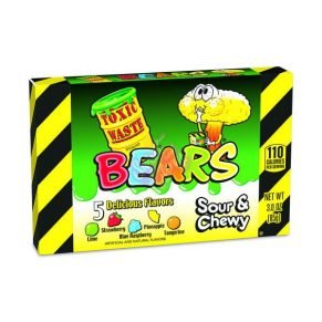 Toxic Waste Sour and Chewy Bears Candy 85g