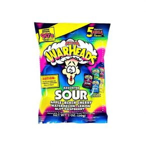 Warheads Mega Five Flavours Hard Candy 56g