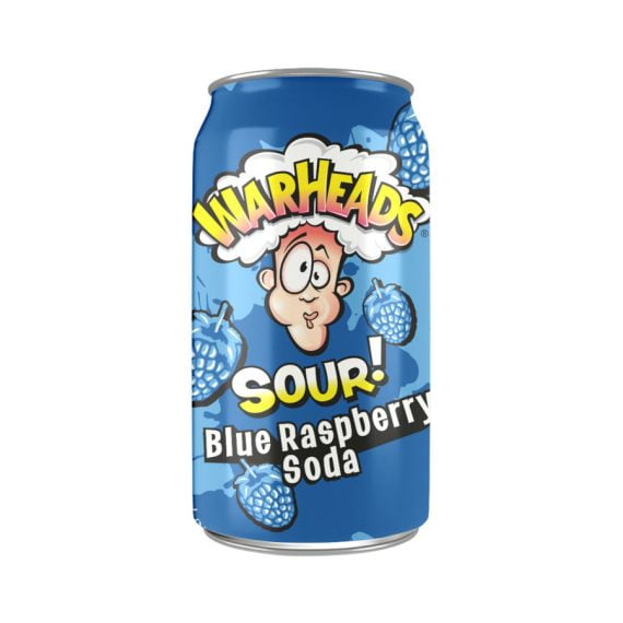 Warheads SOUR Blue Raspberry Soda 355ml