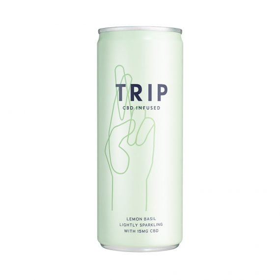 Trip Lemon Basil 15MG CBD Drink Infused Can 250ml